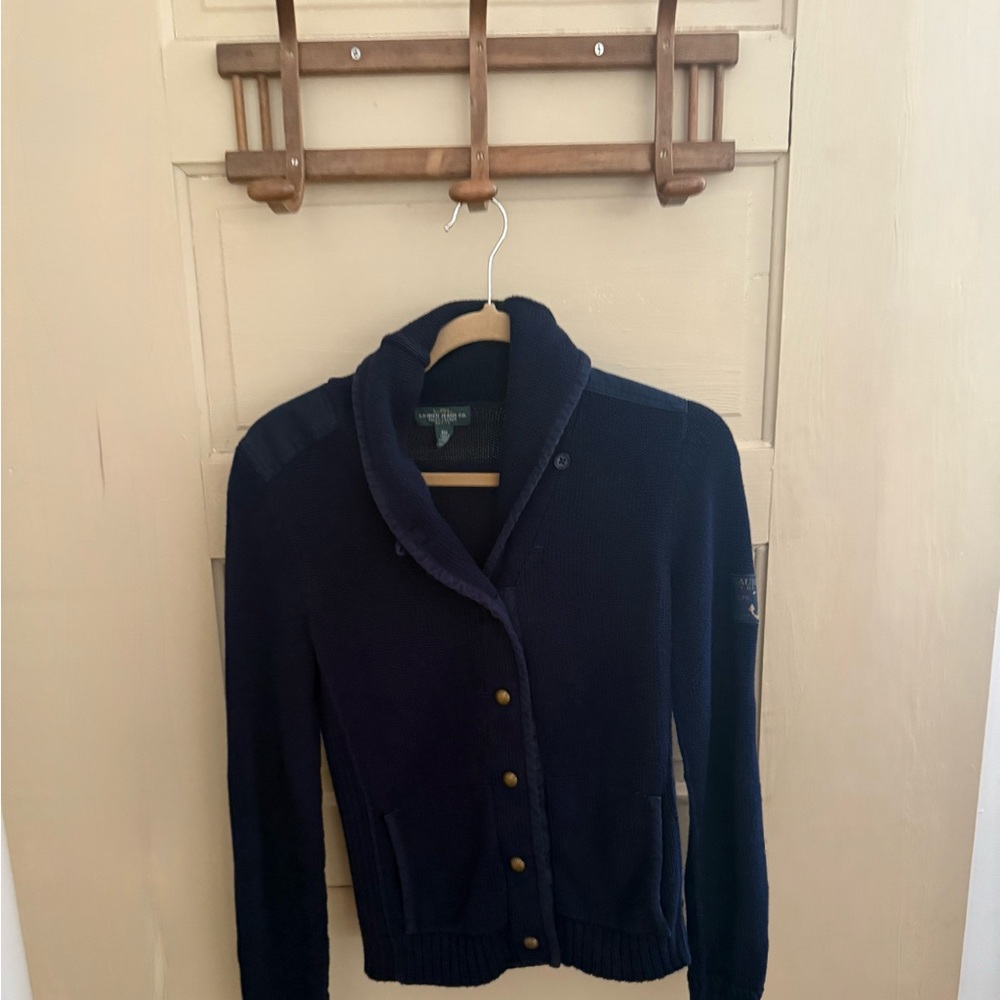 Lauren Ralph Lauren Dark Blue Cardigan- Vintage